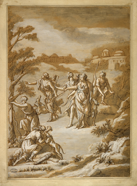 Diane et ses nymphes, John Michael Rysbrack, 18e siècle