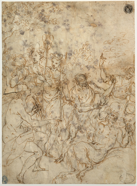 Apollon et Marsyas, Alessandro Maganza, 17e siècle
