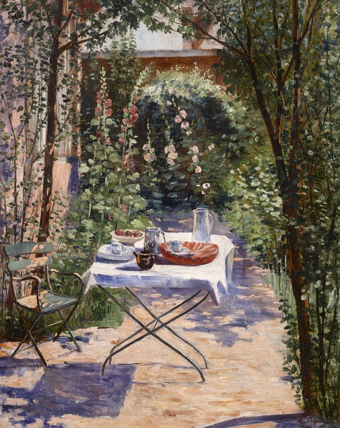 Le café dans le jardin, Georgette Agutte, 1905