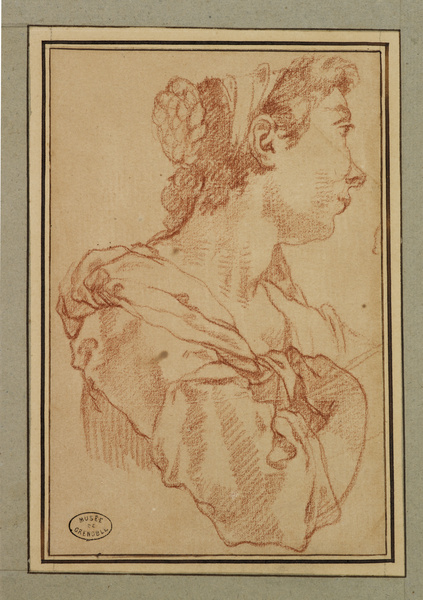 Jeune fille vue de profil, Dandré-Bardon, 18e siècle