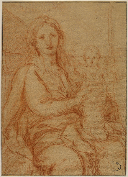 Vierge à l'Enfant ; Vierge présentant l'enfant (Ancien titre), Agostino Masucci, 18e siècle