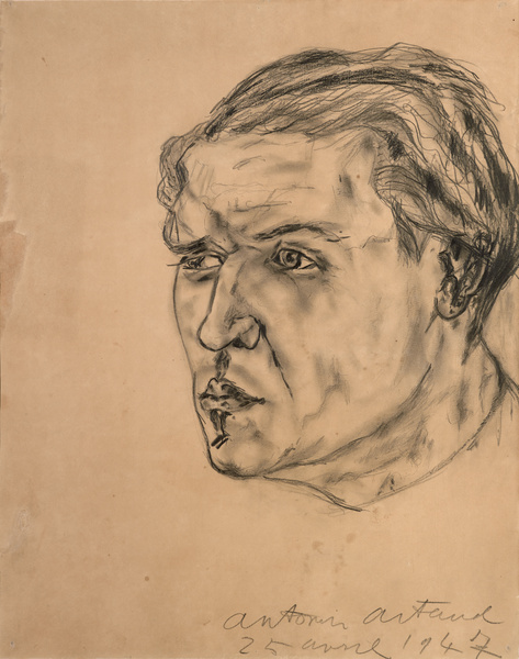 Portrait de Marcel Bisiaux, Antonin Artaud, 1947