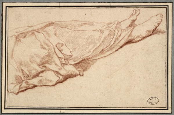 Etude de jambes drapées, Dandré-Bardon, 18e siècle