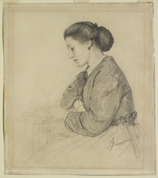 Portrait de Marie-Joséphine Achard, Louis Français, 1865