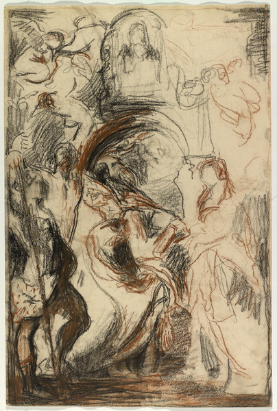 Copie d'après le Saint Grégoire de Rubens, Jules Flandrin, vers 1919