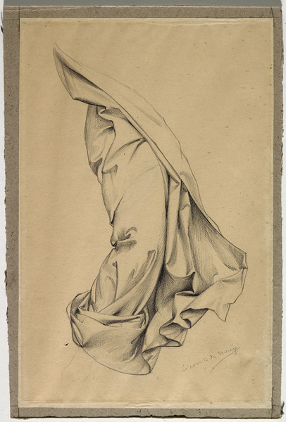 Etude de draperie, Jean Jules Antoine Lecomte du Nouÿ, 19e siècle