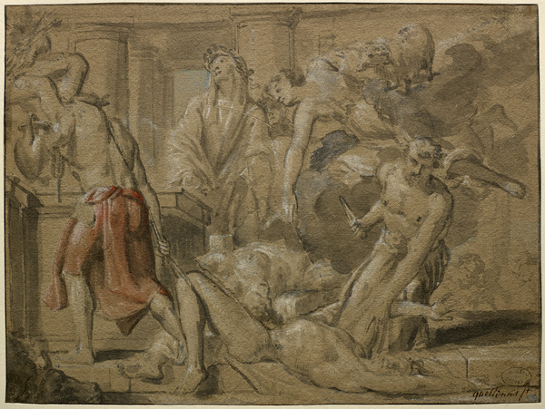 Le Sacrifice manqué de Phrixos et de Hellé ; Scène historique (Ancien titre), Jan Erasmus Quellinus, vers 1660-1661?