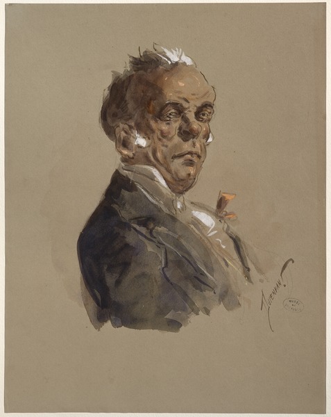 Portrait-charge, Alexandre Dupendant