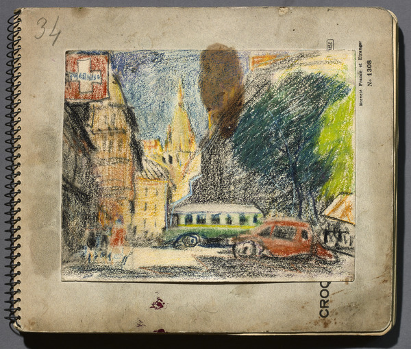 Carnet de dessins, Jules Flandrin, vers 1934