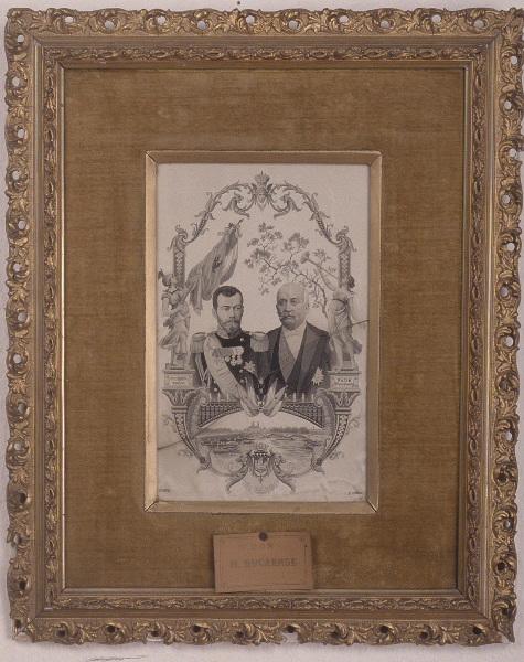 Portraits du Tsar Nicolas II et de Félix Faure_0