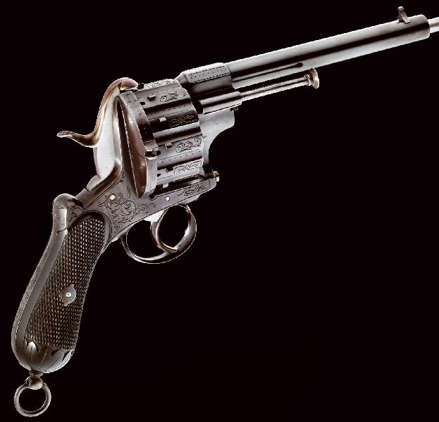 Revolver à percussion sur broche_0