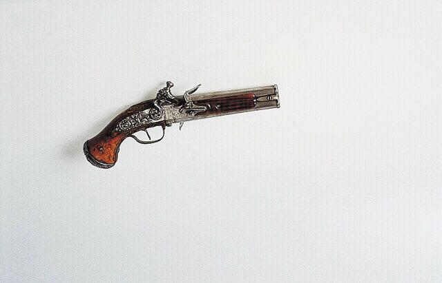Pistolet à silex, à canon tournant_3