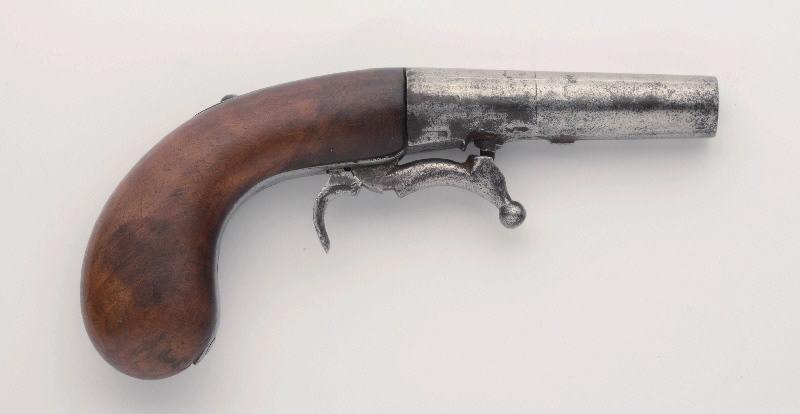 Pistolet à percussion par en dessous, système Cessier_0