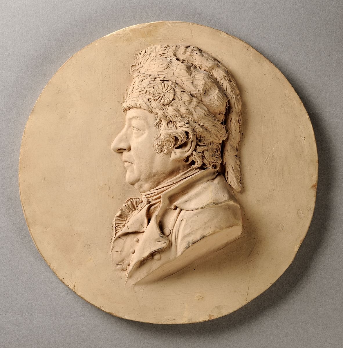 Portrait d'homme au bonnet de fourrure, autrefois dit Philippe Egalité, Joseph Chinard, 18e siècle