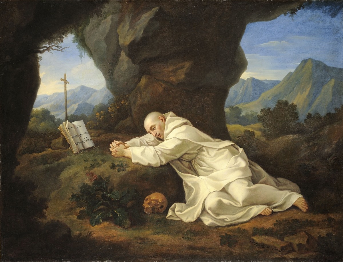 Saint Bruno en prière, Bon Boullogne, 1700 Vers