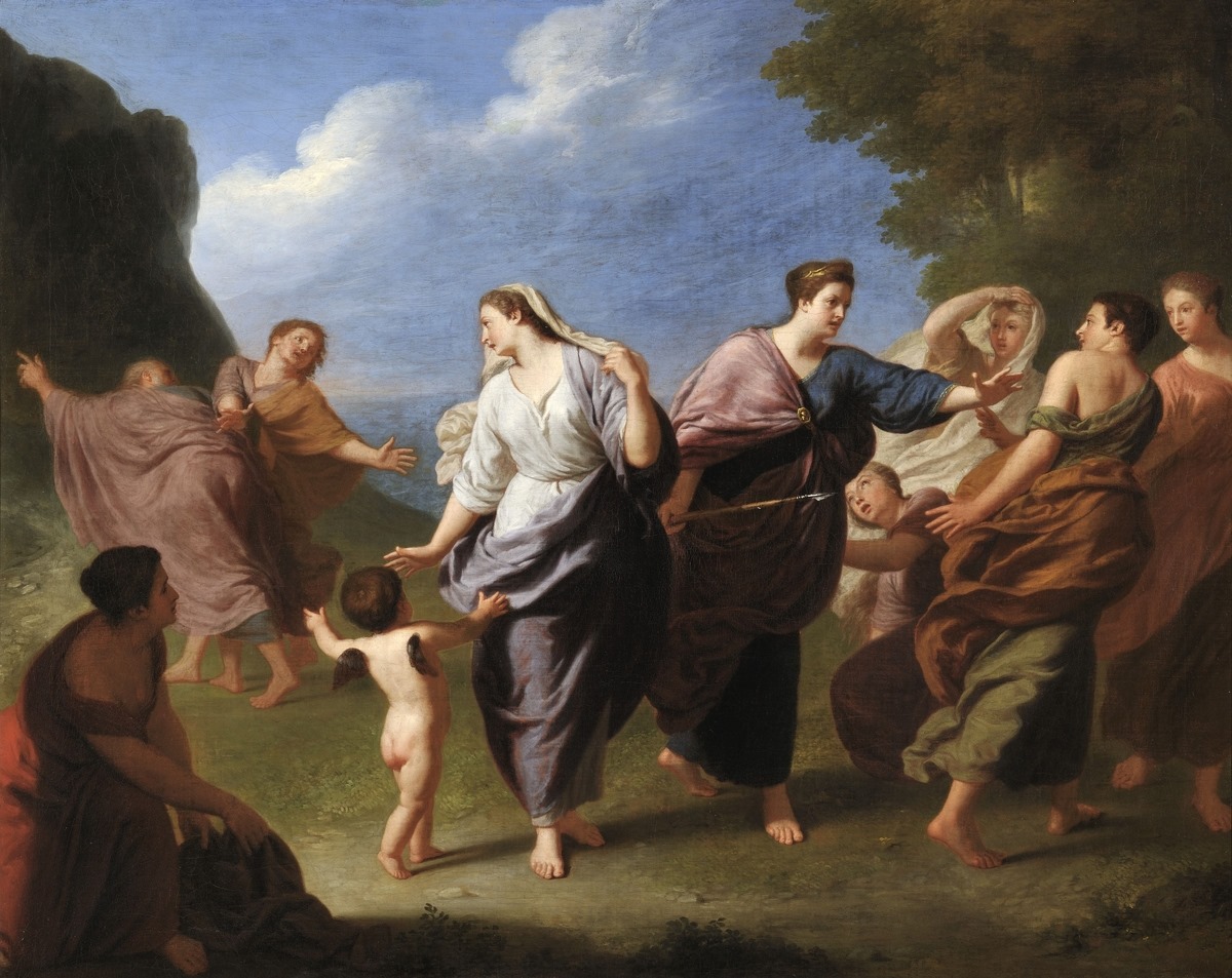 La Séparation de Télémaque et d'Eucharis, Henri-Antoine de Favanne, 1746 Vers