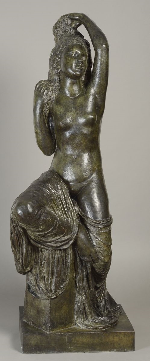 Jeune fille à sa toilette ; Jeune fille se coiffant, assise — Joseph Bernard