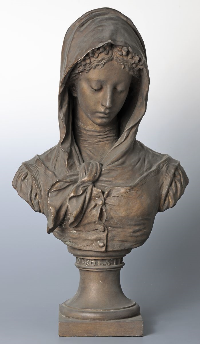 La Modestie, Charles Dufraine, 1881