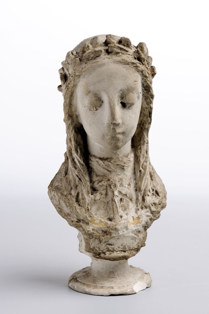 Tête de jeune fille, Charles Dufraine, 2e moitié 19e siècle