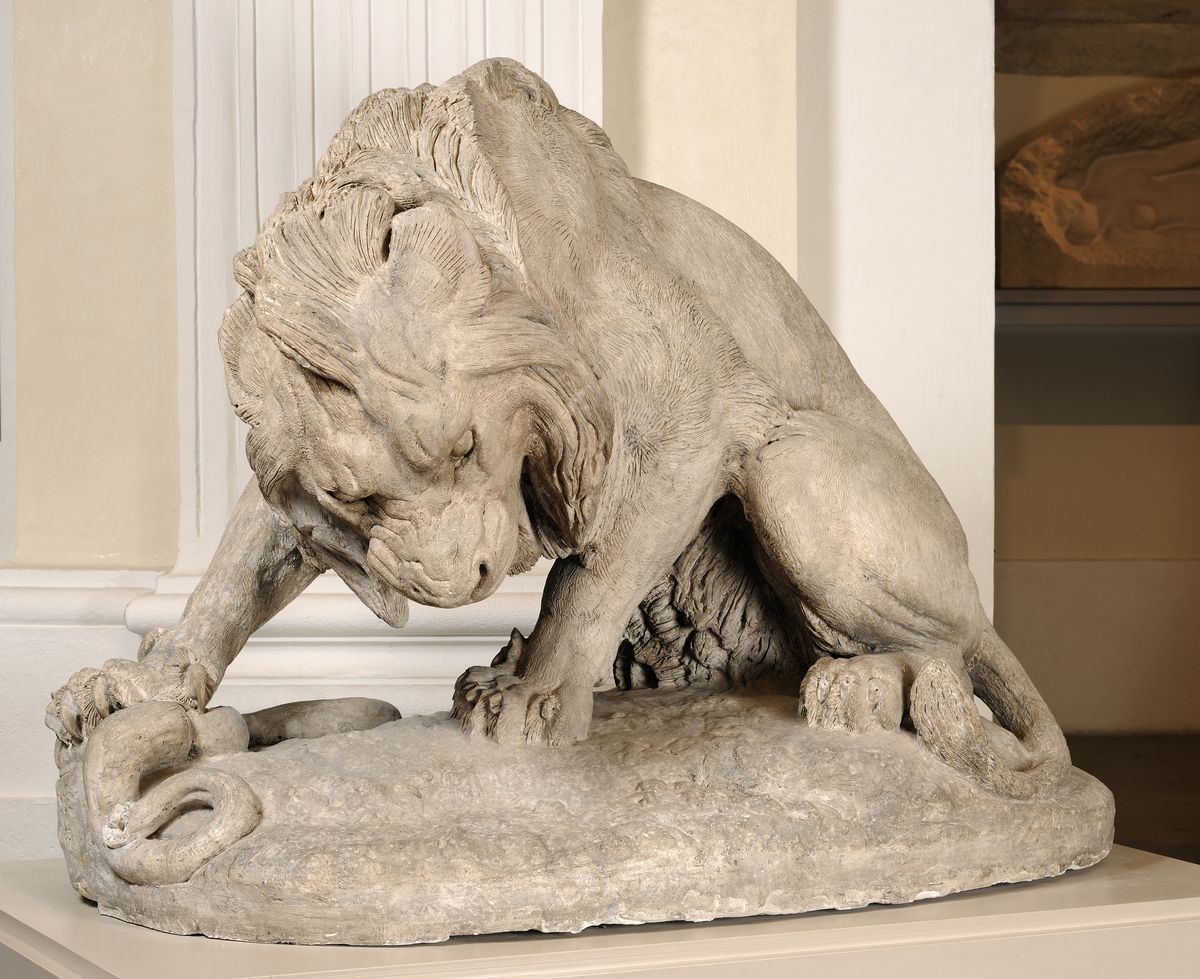 Lion au serpent, Antoine-Louis Barye, 1832