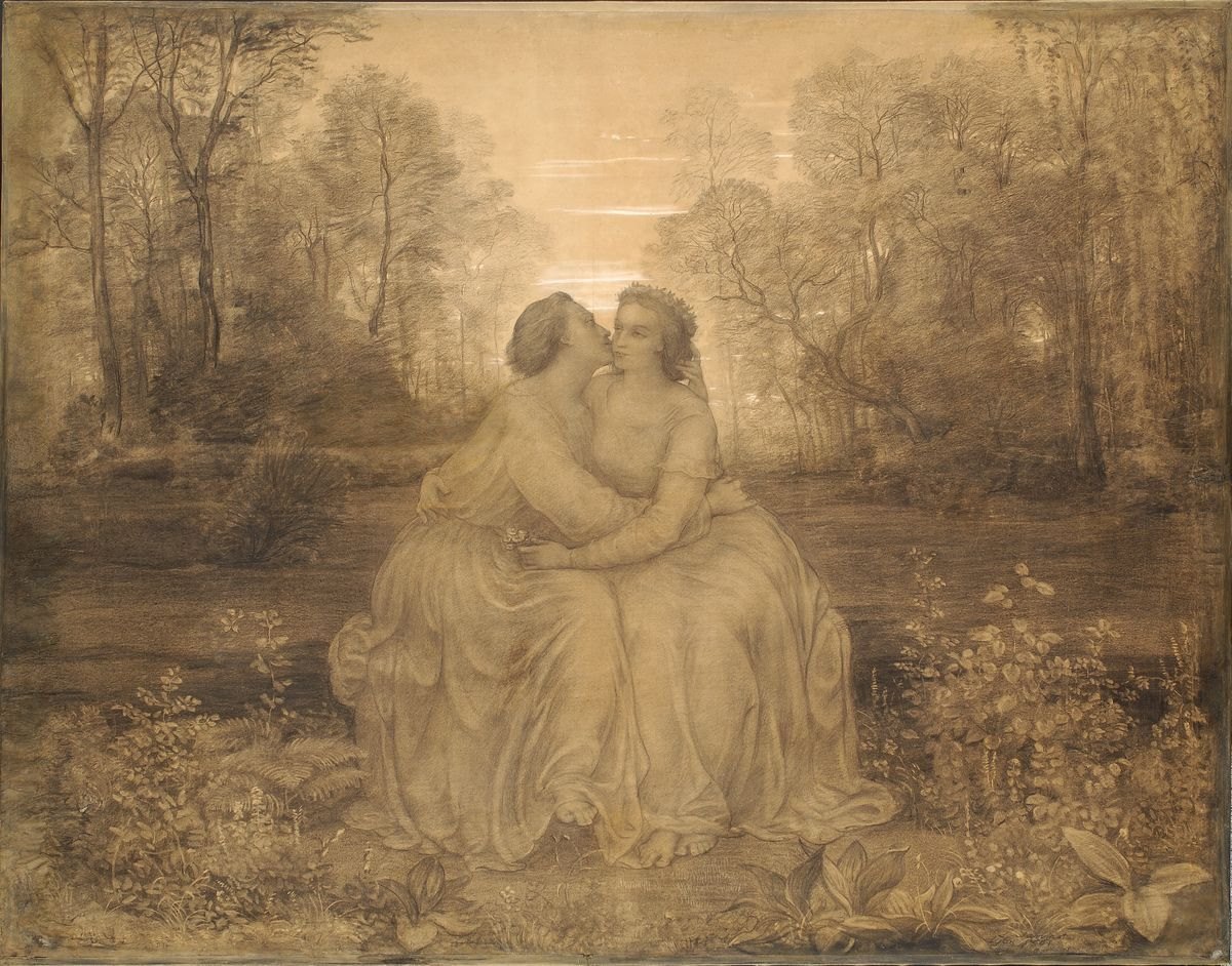 Le Poème de l'âme. Amour, Louis Janmot, 1856 Date estimée de début - 1861 Date estimée de fin