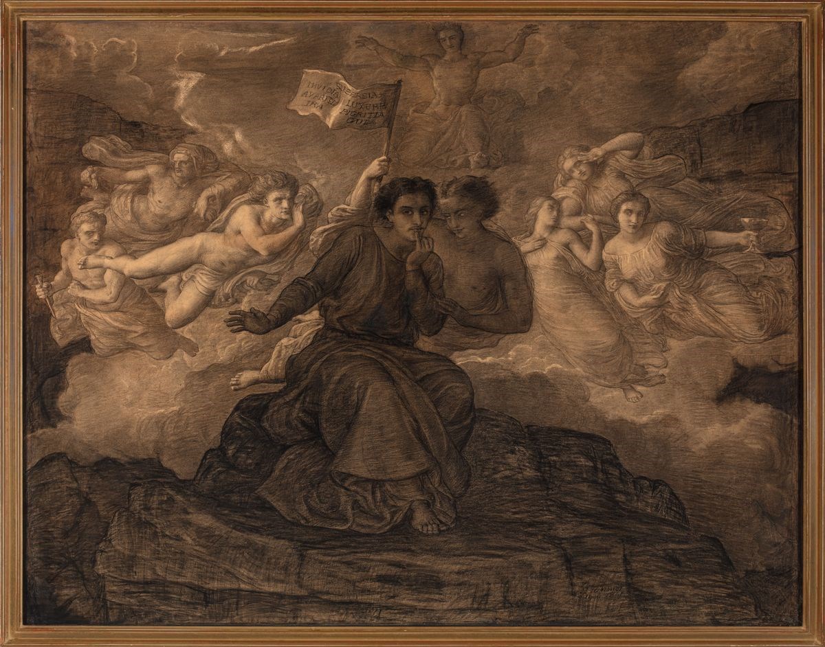 Le Poème de l'âme. L'Esprit du mal, Louis Janmot, 1859 Date estimée de début - 1861 Date estimée de fin