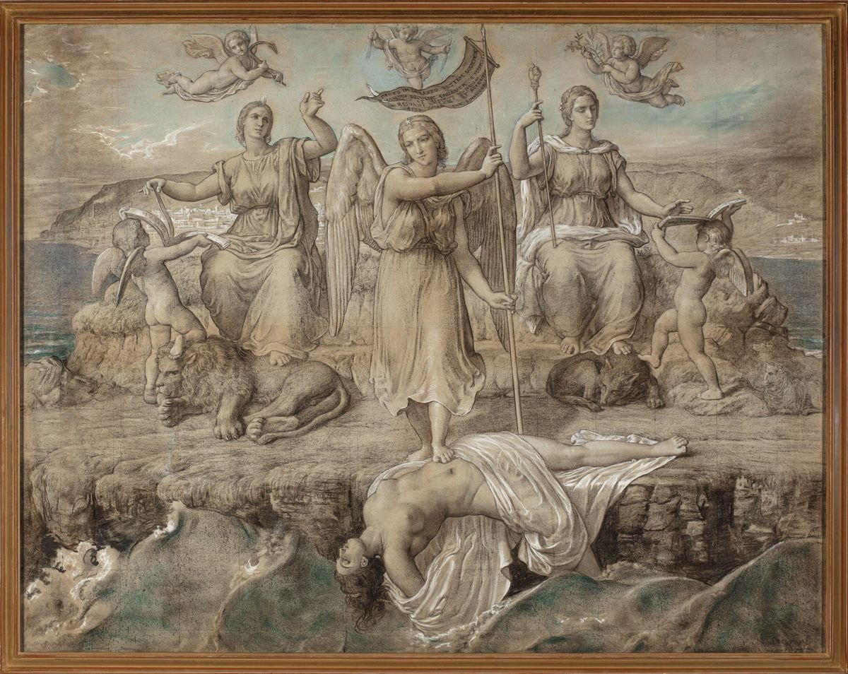 Le Poème de l'âme. La Délivrance ; Vision de l'avenir, Louis Janmot, 1872 Date estimée de début - 1877 Date estimée de fin