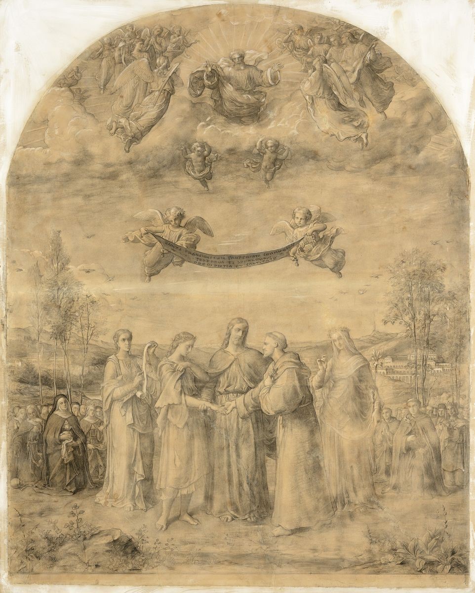 Le Mariage mystique de saint François avec la pauvreté, Louis Janmot, 1879
