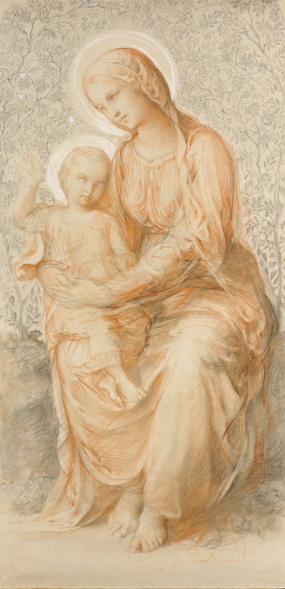 La Vierge à l'Enfant, Louis Janmot, 1848 Date estimée de début - 1850 Date estimée de fin