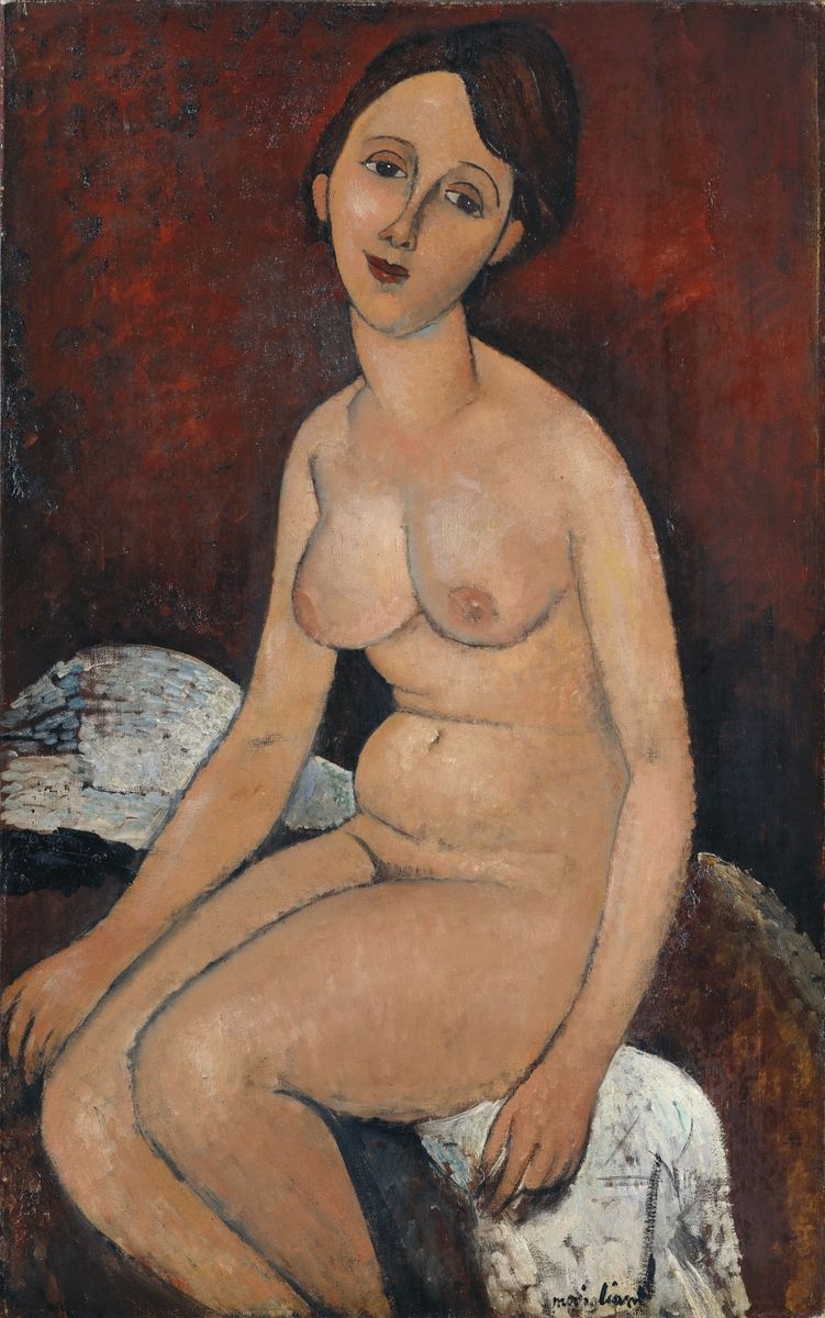 Nu assis, Amadeo Modigliani, 20e siècle