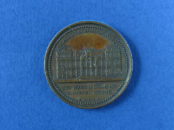 Pose de la Ière pierre du Palais du Commerce_0