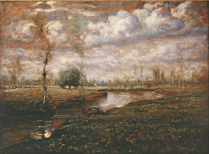 paysage aux environs de Lyon, Louis Hilaire Carrand, 1880