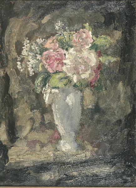 Bouquet rose ; Vase de fleurs, Georges Bouche, 1930