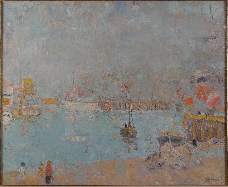Dieppe au matin ; Le Port de Dieppe, Jacques Truphemus, 1962