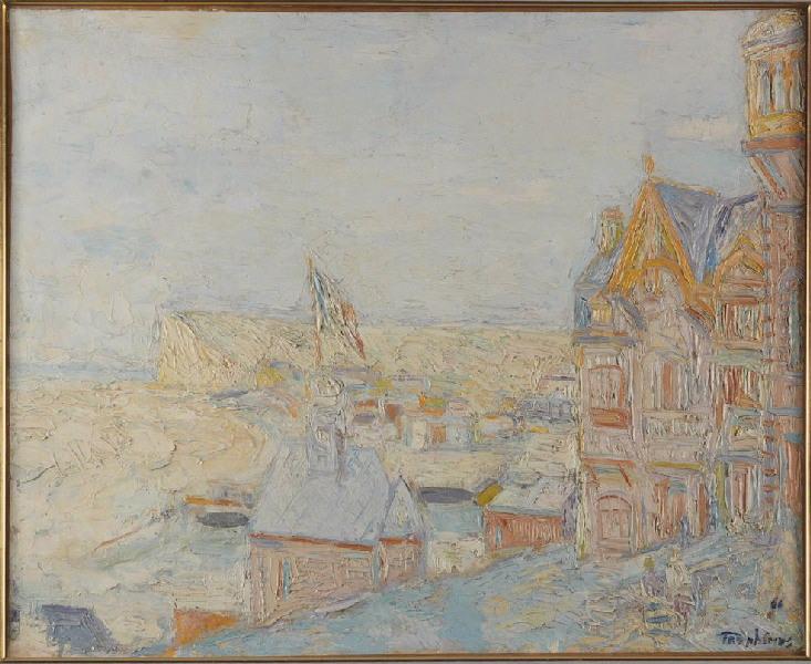 Bord de mer à Etretat, Jacques Truphemus, 1966