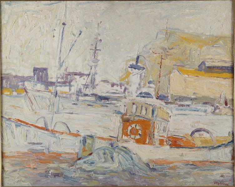 Scène de port, Jacques Truphemus, 1966