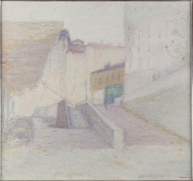 Paysage de Lyon, quai de Saône, Jacques Truphemus, 1993