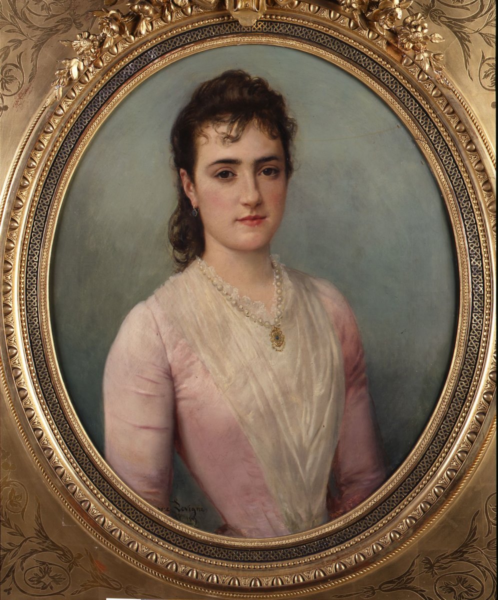 La Fille - Portrait de la famille Théophile Faure de Lucenay (Rhône), Théodore Lévigne, 1889 Date d'exécution