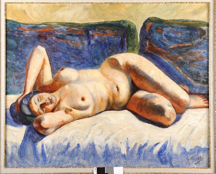 Nu allongé, Georgette Agutte, 1909
