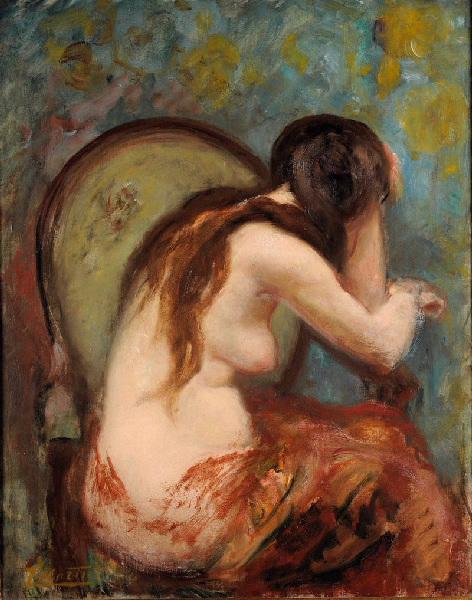 Nu dans un fauteuil, Jacques Martin, 1900