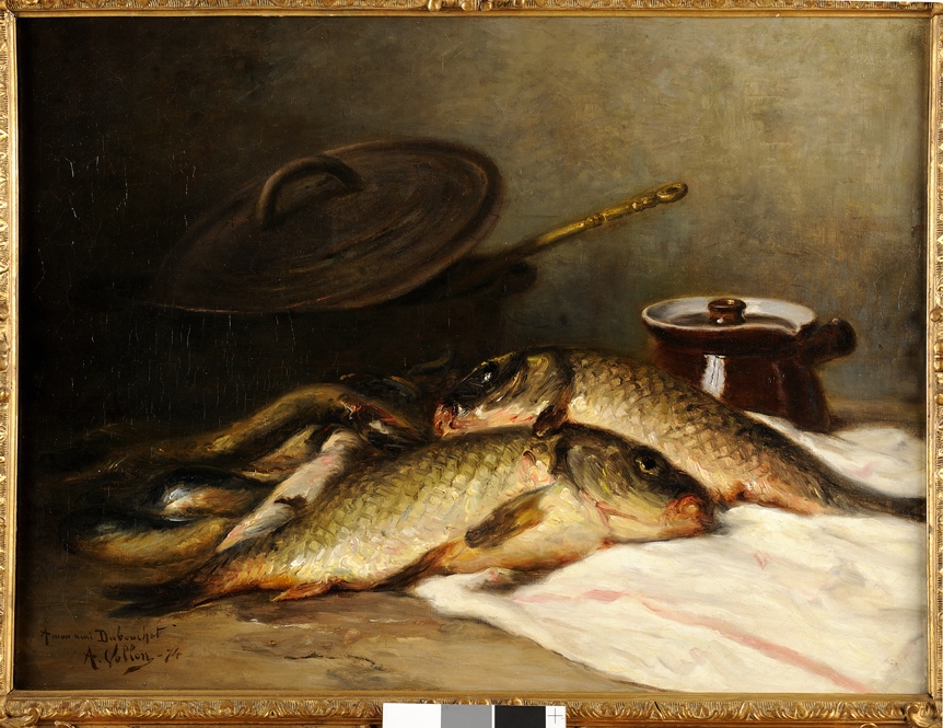 Nature morte aux carpes, Antoine Vollon, 1874 Date d'exécution