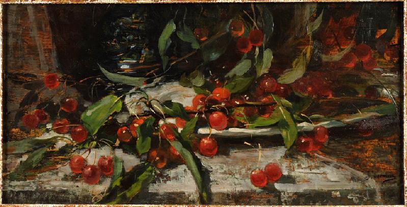 Branche de cerises, François Vernay, 1870