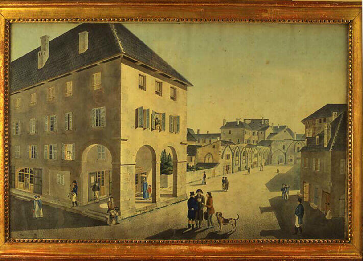 Vue du passage de l'ancienne église Saint Dominique ; Vue du passage de l'ancienne église Saint Dominique prise de la fonderie des cloches (Titre complet)_0