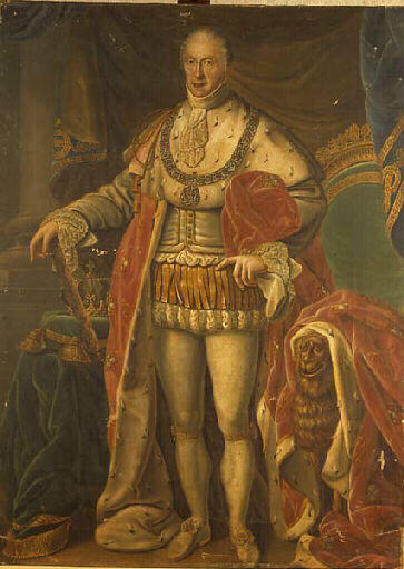Portrait du roi Charles-Félix, Pierre Emmanuel Moreau, 19e siècle