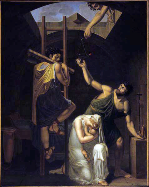 Le supplice d'une vestale (Inv 52-2 : Scène romaine), Jean-Baptiste Peytavin, 1620