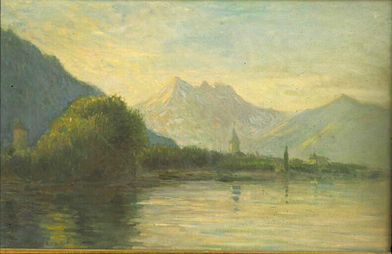 Soleil levant sur le lac Léman_0