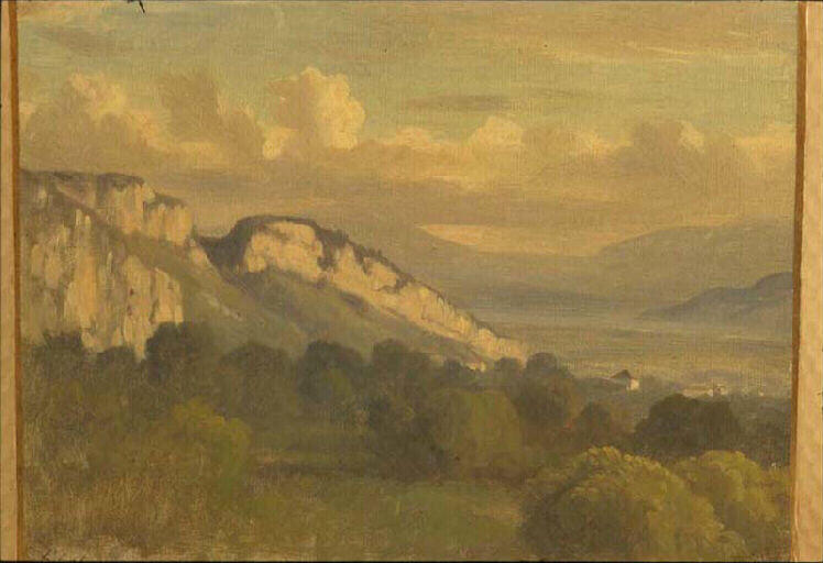 Paysage de montagne, Louis Cabat, 19e siècle