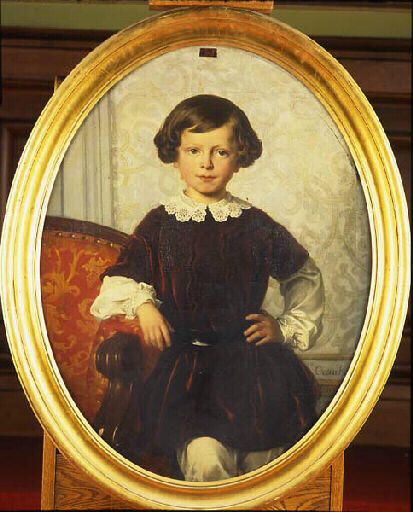 Portrait d'enfant ; Portrait du fils de M. Henard, architecte (titre au salon de 1849), Charles Alexandre Crauk, 1849