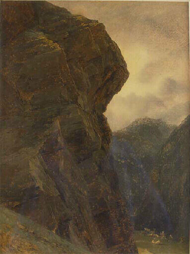 Paysage : les Portes de Fer, Adrien Dauzats
