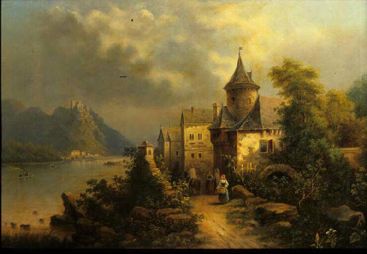 Beilstein am Rhein. 1875 : paysage_0